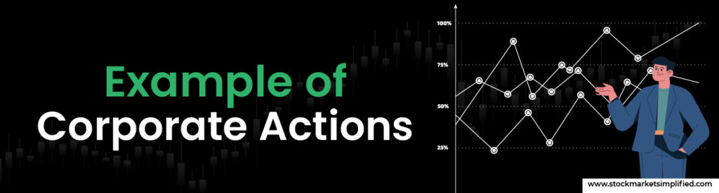 Example of Corporate Actions